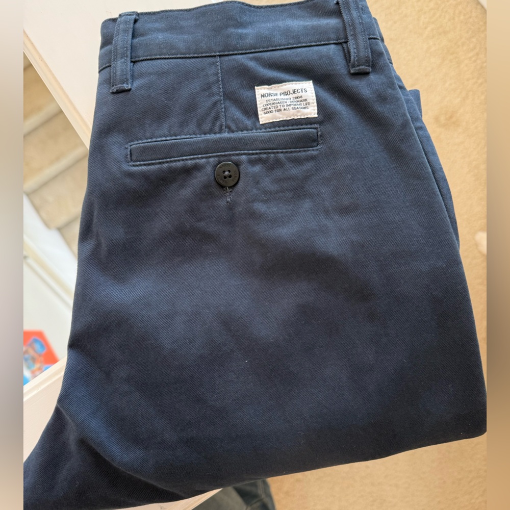 Norse Projects Dark Blue Chinos